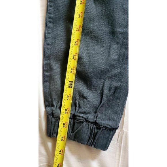 Galaxy by Harvic Men's Basic Stretch Twill Joggers Dark Grey - Picture 6 of 8